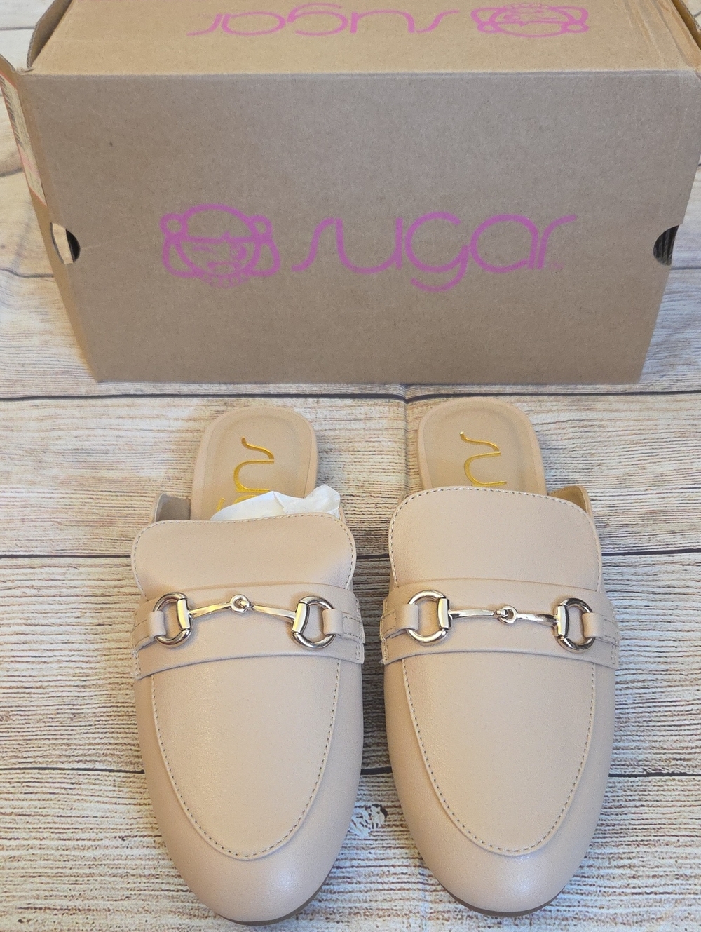 Sugar Women's Beckette Mule Loafer Flats Size 9